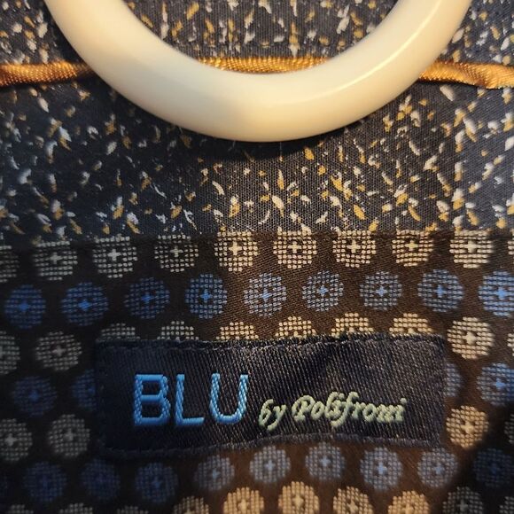 Men's "Blu" by Polifroni longsleeve button-down shirt, size XXL - Picture 2 of 4